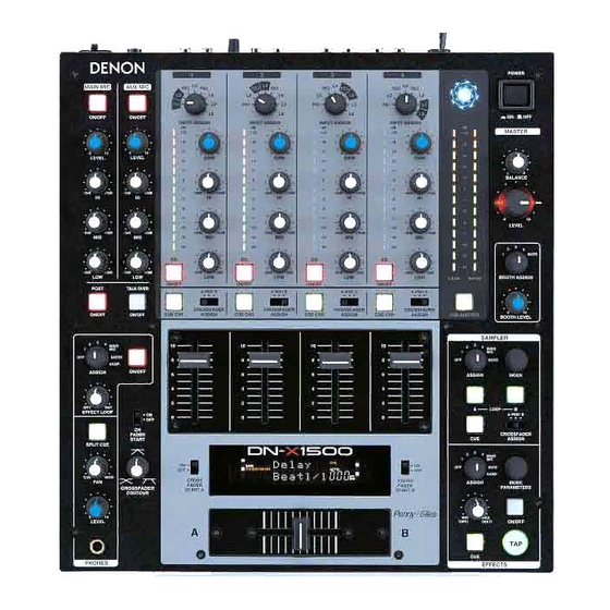 Denon DN-X1500 Operating Instructions Manual