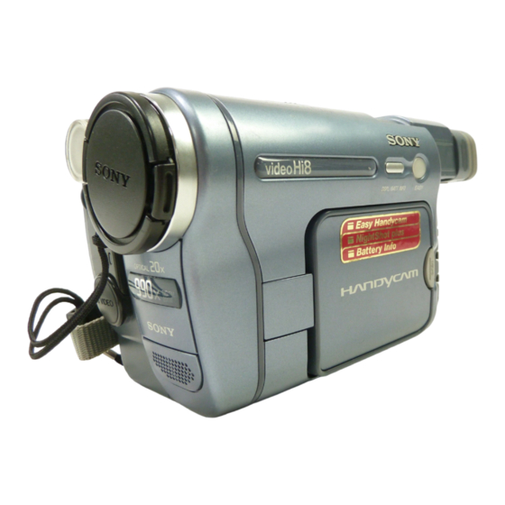 Sony CCD-TRV128 - Video Camera Recorder 8mm Guia De Operacion