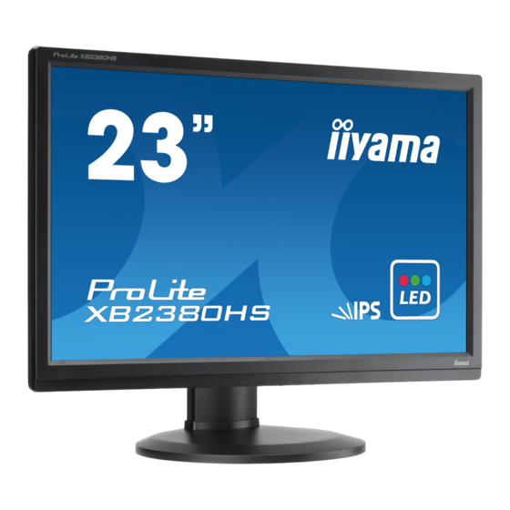 Iiyama ProLite XB2380HS User Manual