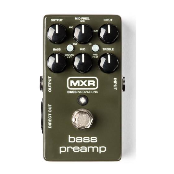 Dunlop MXR M81 Manual