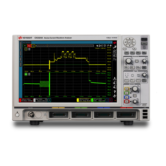 Keysight CX3300 Series Manuals