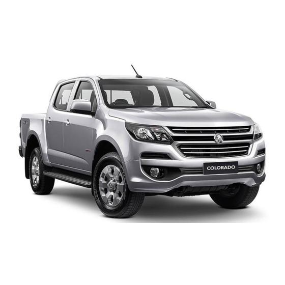 HOLDEN MY19 RG Colorado Owner's Manual