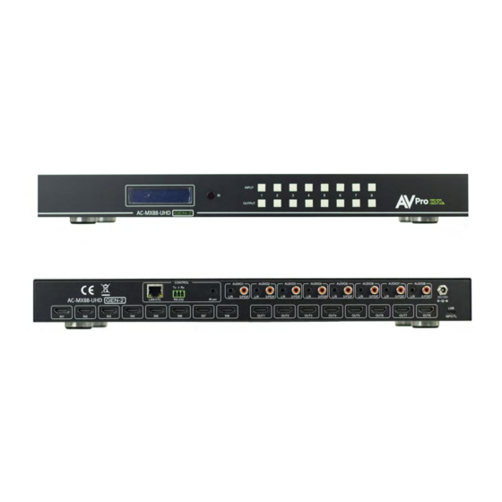AVProEdge AC-MX88-UHD-GEN2 User Manual