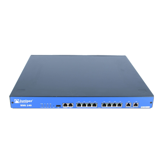 Juniper SSG 140 Hardware Installation And Configuration Manual