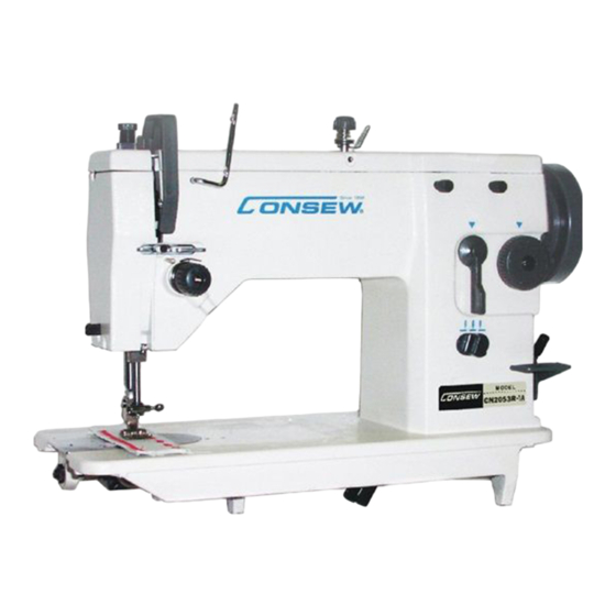 Consew CN2053R-1A Instruction Manual And Parts Book
