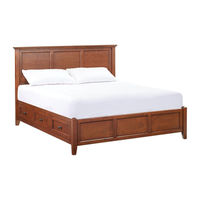 Whittier Wood Furniture McKenzie Mantel Storage Bed 2322AFGACb Assembly Instructions Manual