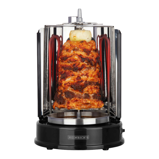 User Manuals: HEINRICH'S HDG 8687 Vertical Multi-Grill