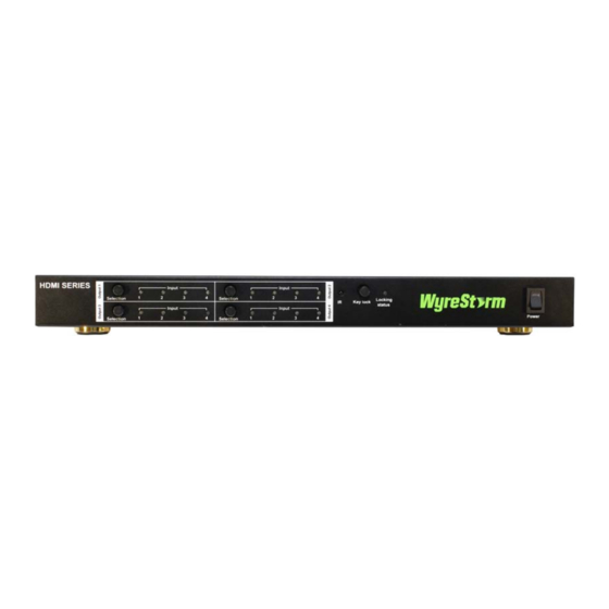 User Manuals: WyreStorm MAT4T401 HDMI Matrix Router