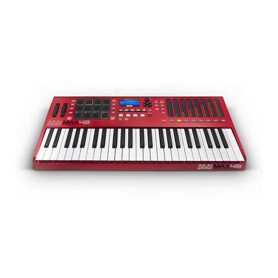 Akai Professional MAX49 Quick Start Manual