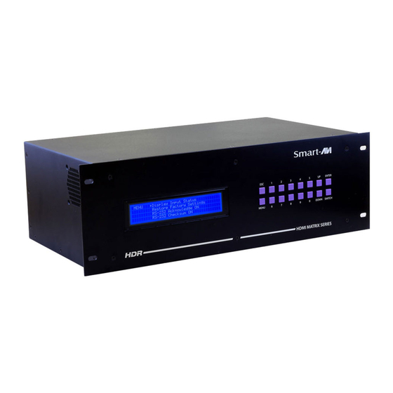 SMART-AVI HDR-8X8 Quick Start Manual