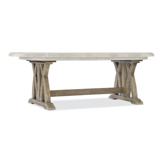 Hooker Furniture Trestle Dining Table Base 5750-75200B-MWD Assembly Instruction