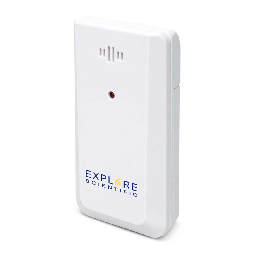 Explore Scientific ST1004H - Wireless Temperature & Humidity Sensor Manual