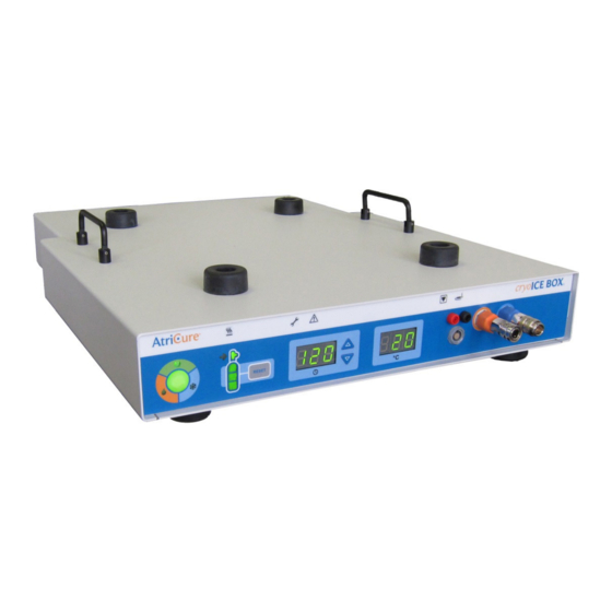 AtriCure cryoICE BOX Quick Reference Manual