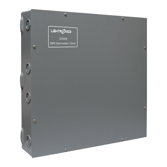 Lightronics IDW206 Owner's Manual