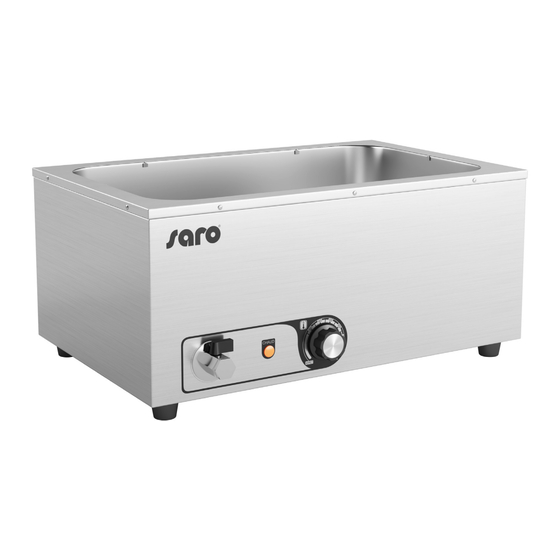saro Bain Marie BM-33 Instruction Manual