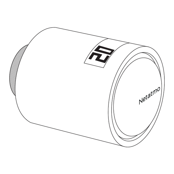 Netatmo Additional Smart Radiator Valve Quick Installation Manual