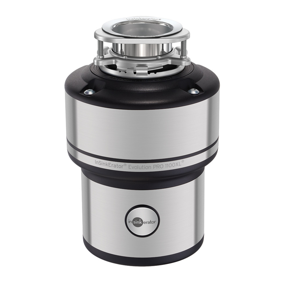 Emerson InSinkErator Evolution Series, PRO 1100XL Manual