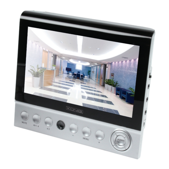 König Electronic SEC-MON51 Installation And User Manual