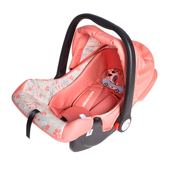 User Manuals: KIKKA BOO LITTLE TRAVELER Car Seat