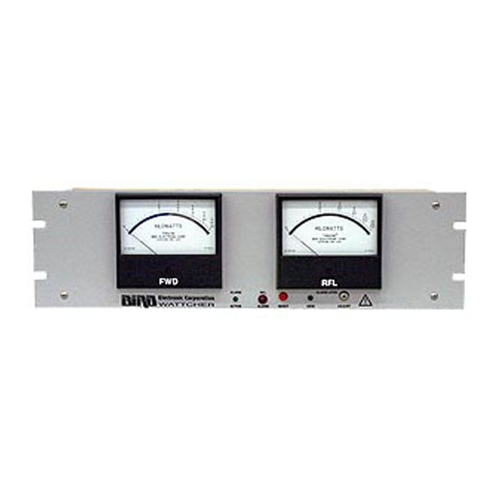 BIRD WATTCHER 3126A Instruction Book