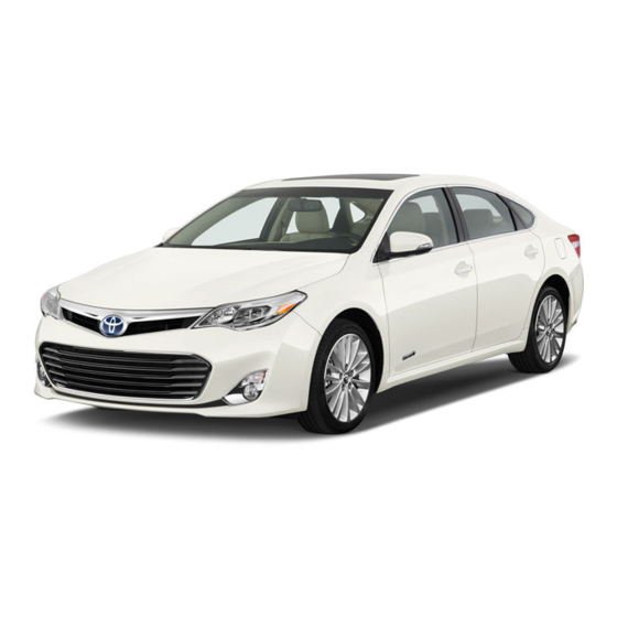 Toyota AVALON HYBRID Warranty & Maintenance Manual