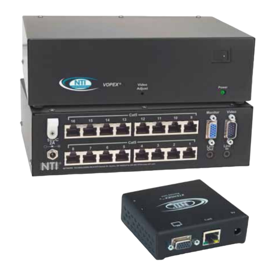 NTI VOPEX-C5VA-x Quick Installation Manual