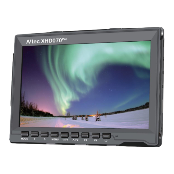 Avtec XHD070Pro Operation Manual