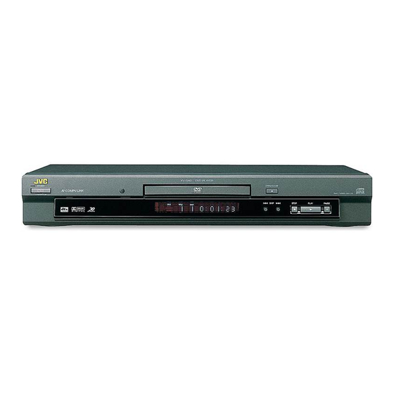 JVC XV-E100SL Instructions Manual