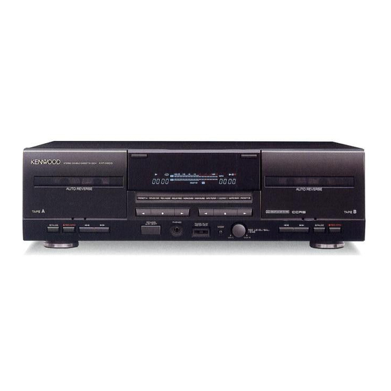 Kenwood CT/KXF-W Instruction Manual