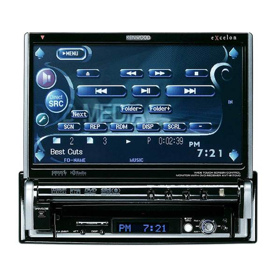 KENWOOD EXCELON KVT817DVD INSTRUCTION MANUAL Pdf Download ManualsLib