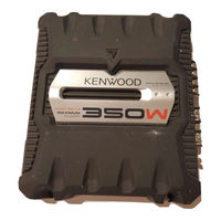 Kenwood KAC-5204 - 350 Watt Max Power Stereo Amplifier Instruction Manual
