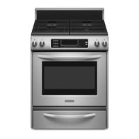 KitchenAid KGSS907SBT - 30 Inch Slide-In Gas Range Use And Care Manual