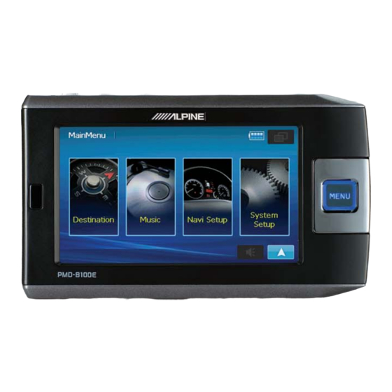 ALPINE PMDB100E OWNER'S MANUAL Pdf Download ManualsLib