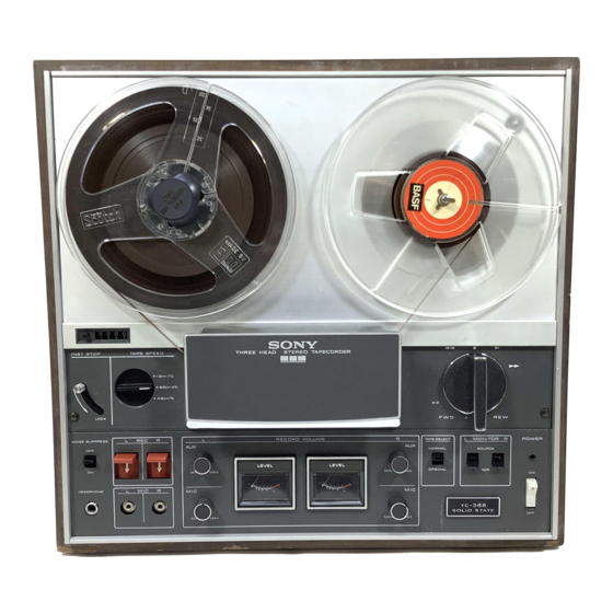 SONY TC-377 TAPE RECORDER  Service and User Manuals 