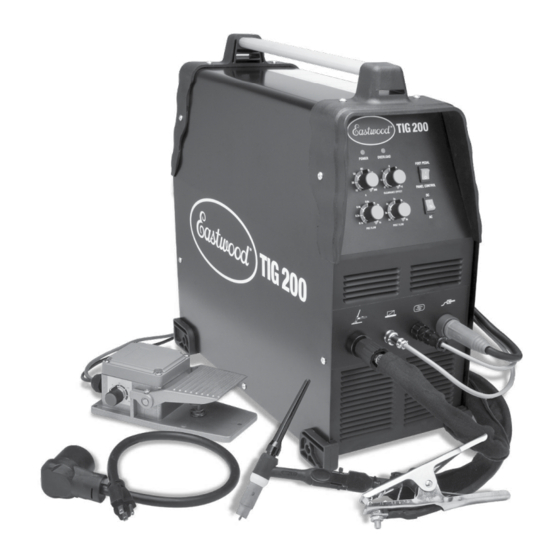 EASTWOOD TIG 200 ASSEMBLY & OPERATING INSTRUCTIONS Pdf Download