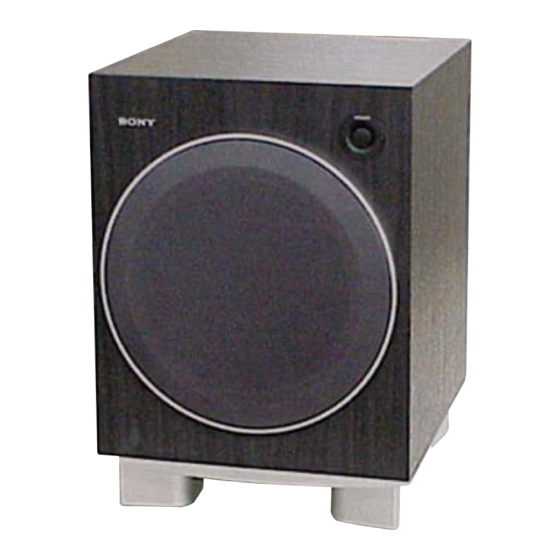 sony sa wms367 subwoofer