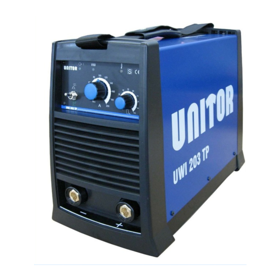 UNITOR UWI 203 TP INSTRUCTION MANUAL Pdf Download ManualsLib