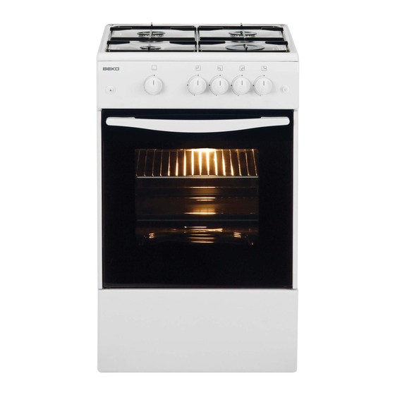 beko sg562 gas cooker manual