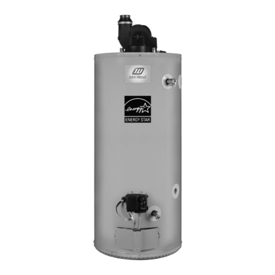 JOHN WOOD RESIDENTIAL GAS WATER HEATERS INSTALLATION AND OPERATING