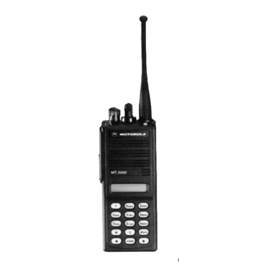 MOTOROLA MT 2000 MANUAL Pdf Download ManualsLib