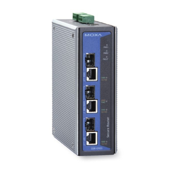 MOXA TECHNOLOGIES ETHERDEVICE EDRG903 HARDWARE INSTALLATION MANUAL Pdf
