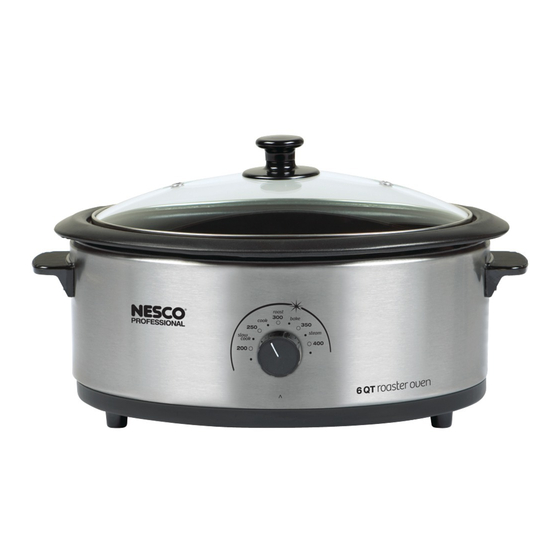 Nesco 6 Qt. Roaster Oven Use And Care Manual