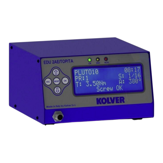 Kolver EDU 2AE/TOP Manual