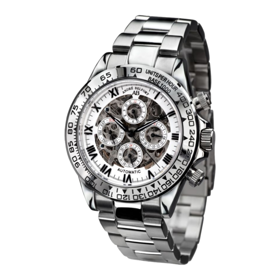 Chronos Manufactures Andre Belfort Marin Manuals