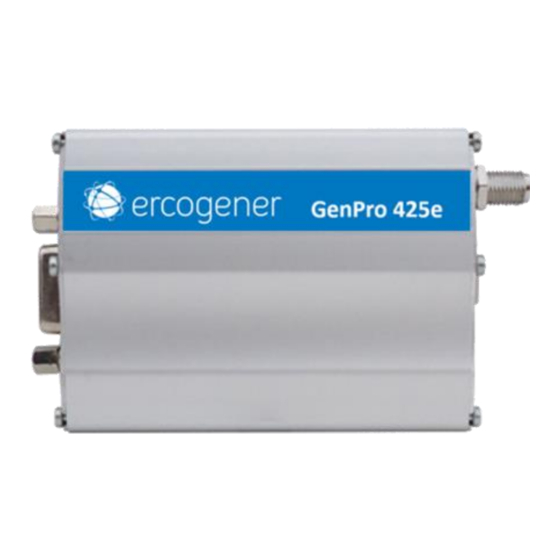 Ercogener GenPro 425e User Manual