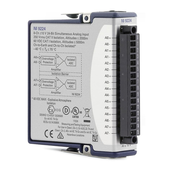 National Instruments NI 9224 Calibration Procedure