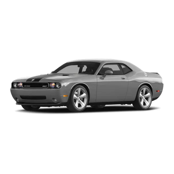 Dodge 2008 Challenger SRT8 Owner's Manual