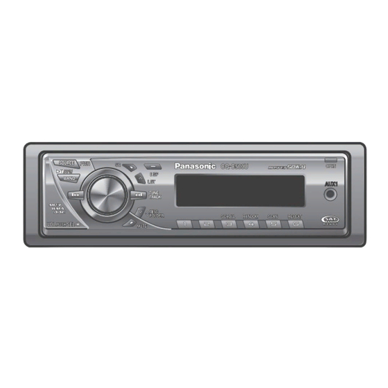 Panasonic CQ-C500U Installation Instructions Manual