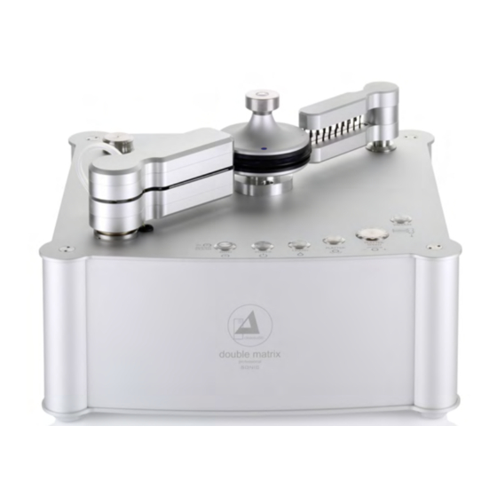 Clearaudio Double Matrix Professional Sonic User Manual