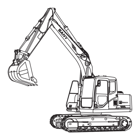 SANY SY115C9 Safety, Operation And Manitenance Manual